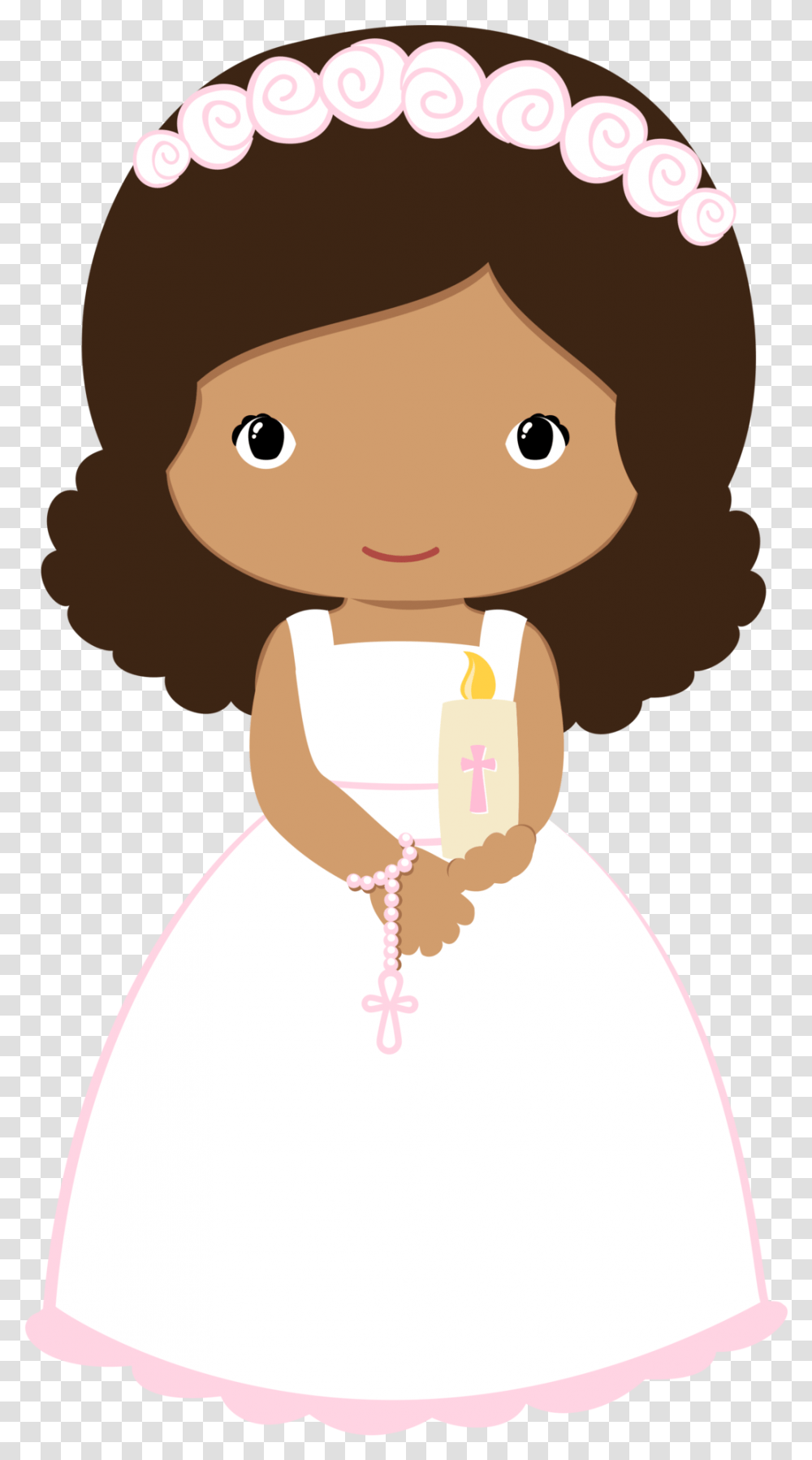 Communion Girl Wave Hair Image Clipart Communion Girl Wave Hair, Snowman, Winter, Outdoors, Nature Transparent Png