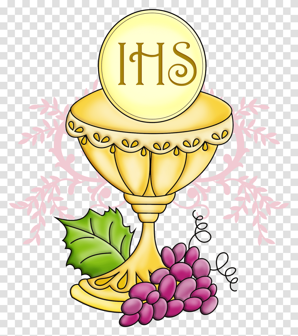 Communion Sunday Clipart Chalice First Holy Communion, Lamp, Trophy, Crowd, Glass Transparent Png