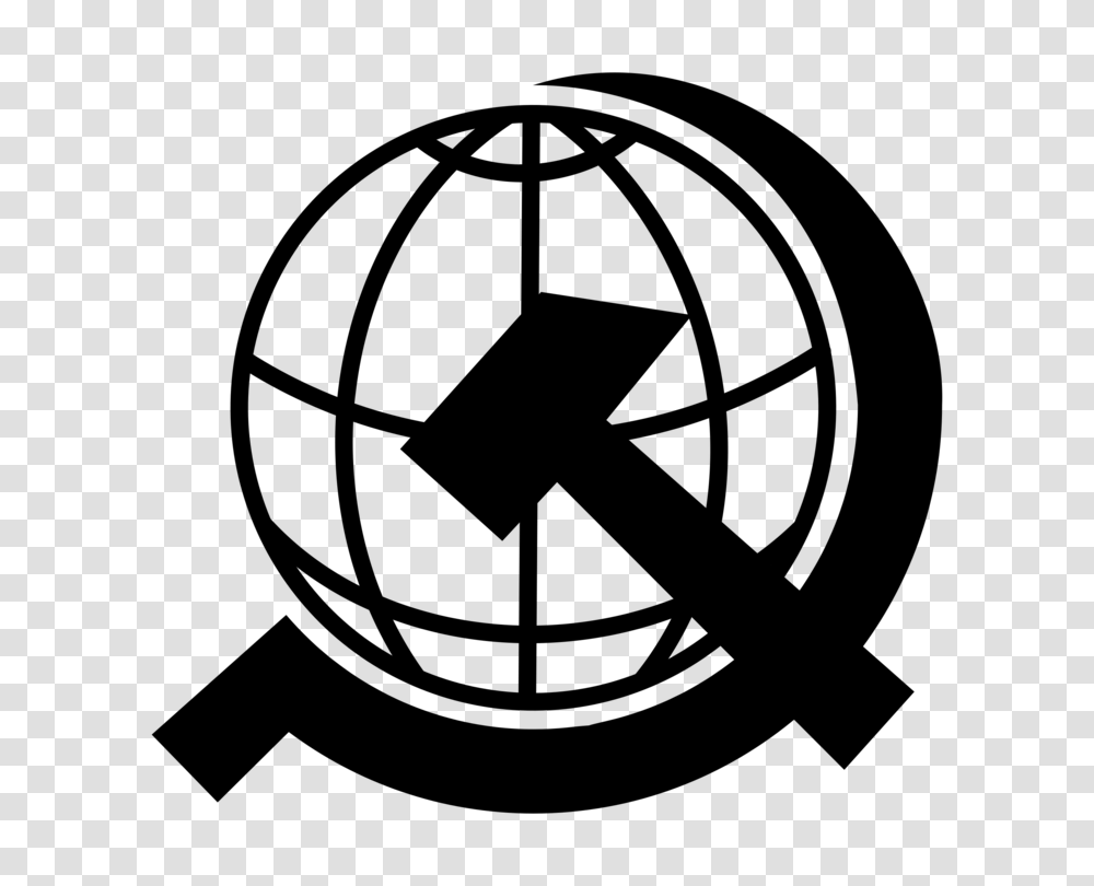 Communism Hammer And Sickle Withering Away Of The State Socialism, Gray, World Of Warcraft Transparent Png