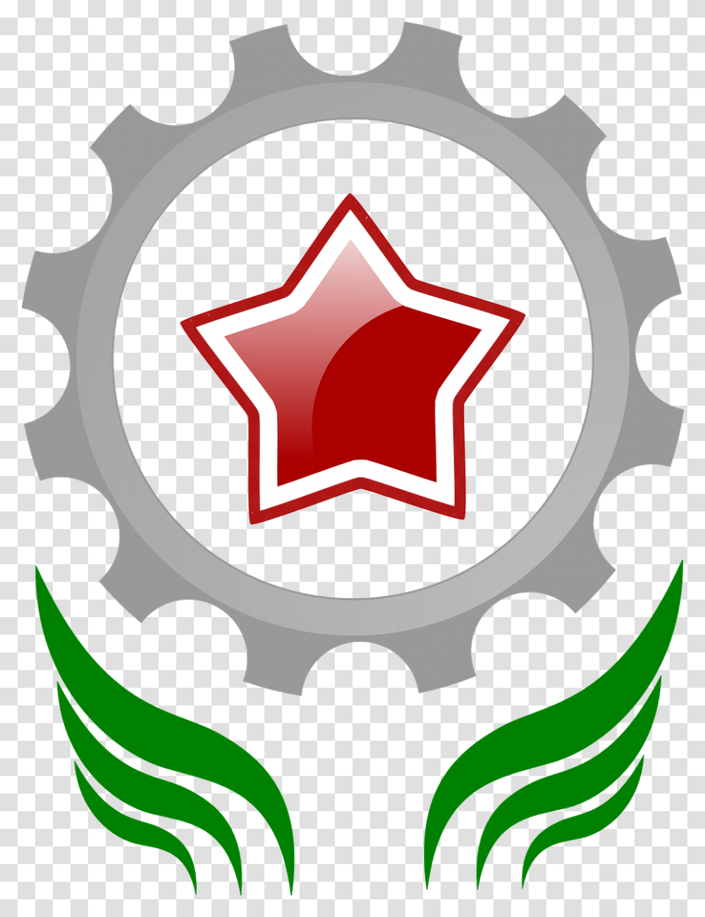 Communism Star Cogwheel Free Vector Graphic On Pixabay Thanksgiving Day Parade 2019 Channel, Machine, Label, Text, Symbol Transparent Png