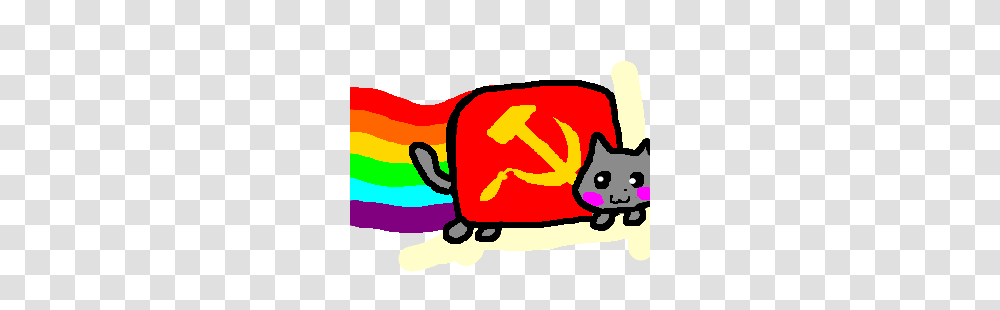 Communist Nyan Cat Drawing, Animal, Outdoors, Sea Life Transparent Png