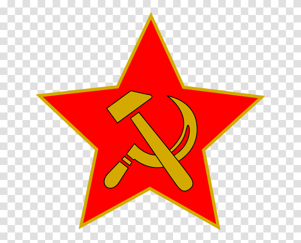 Communist Party Of The Soviet Union Hammer And Sickle Communism, Star Symbol Transparent Png