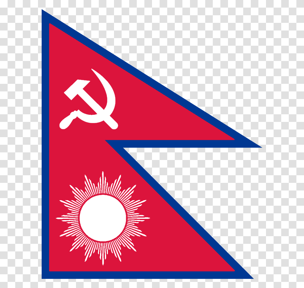 Communist Star Nepal Logo, Triangle, Star Symbol Transparent Png