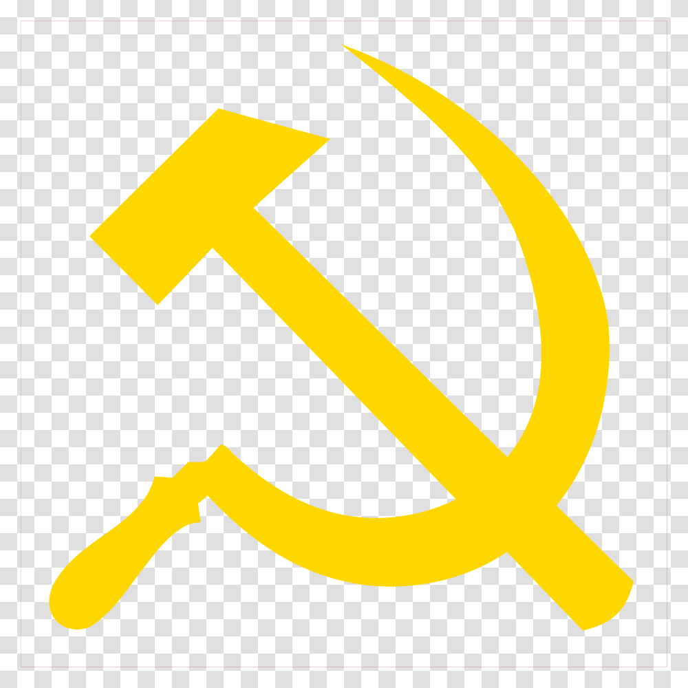 Communist Symbol Sickle And Hammer, Axe, Tool, Logo Transparent Png