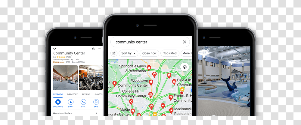 Community Center Virtual Tours And Street View Examples Language, Mobile Phone, Electronics, Cell Phone, GPS Transparent Png