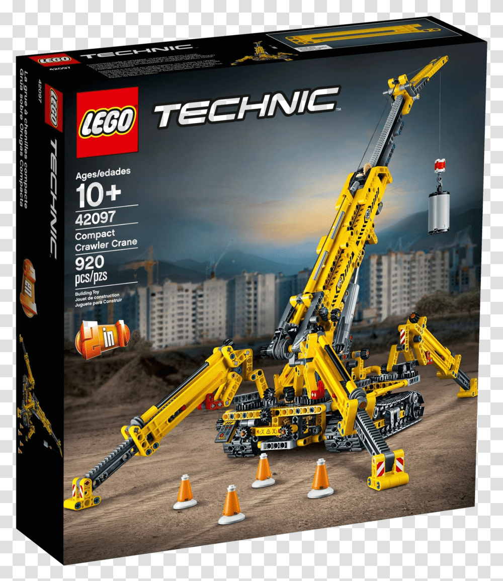 Compact Crawler Crane Lego, Construction Crane, Robot Transparent Png