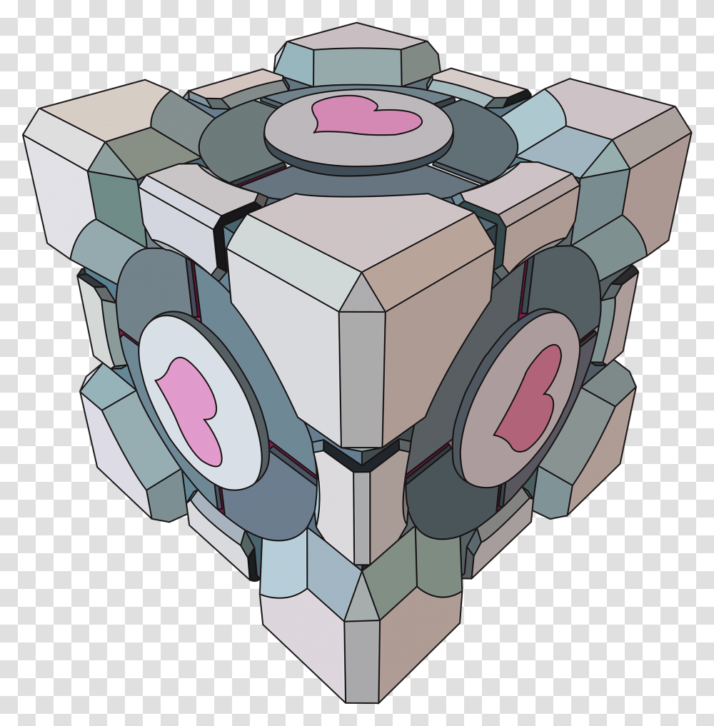 Companion Cube Portal Companion Cube, Robot, Grenade, Bomb, Weapon Transparent Png