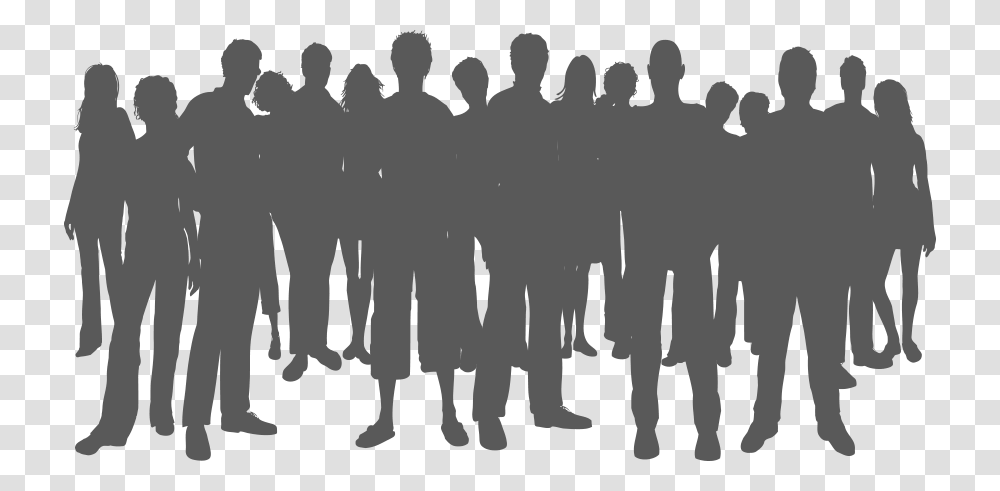 Company History Silhouette Of Crowd, Fence Transparent Png