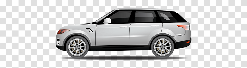 Compare Land Rover Range Service Costs Side View Car Vector, Sedan, Vehicle, Transportation, Automobile Transparent Png