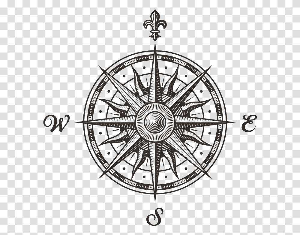 Compas Rose Sun Compass, Chandelier, Lamp, Clock Tower, Architecture Transparent Png