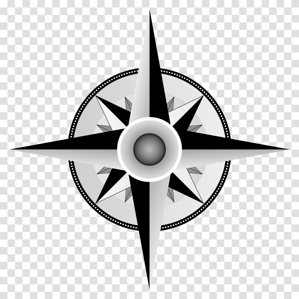Compass Clip Art Black And White Stock Clipart Free Direction Compass In Malayalam, Ceiling Fan, Appliance Transparent Png
