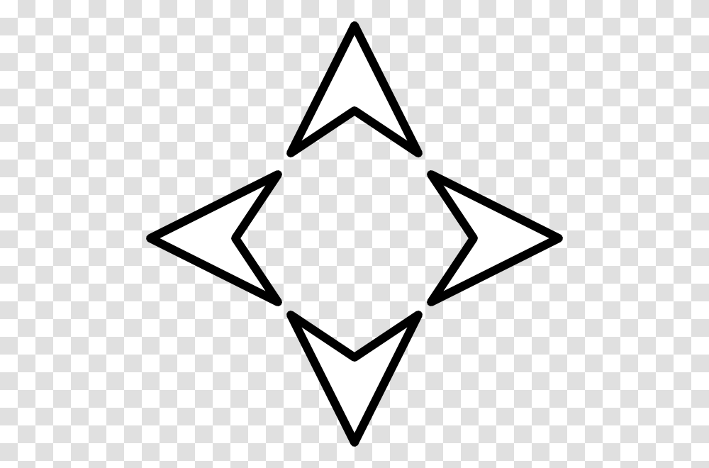 Compass Clipart Plain, Star Symbol Transparent Png