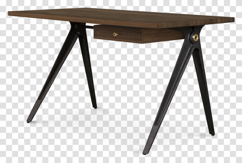 Compass Desk Single Drawer Writing Desk, Furniture, Table, Electronics, Computer Transparent Png