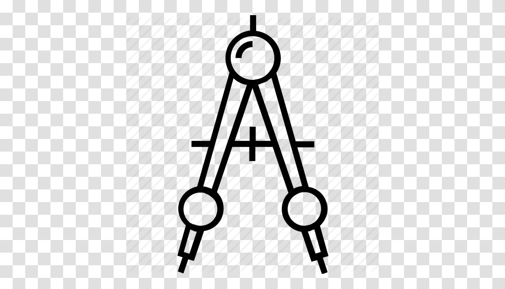Compass Divider Drawing Geometry Compass Geometry Tool Icon, Chain, Triangle, Scale, Tarmac Transparent Png