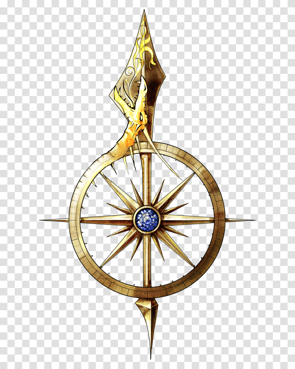 Compass Fantasy Map Animeish Drawing Directions Fantasy Map Compass, Bicycle, Vehicle, Transportation, Bike Transparent Png