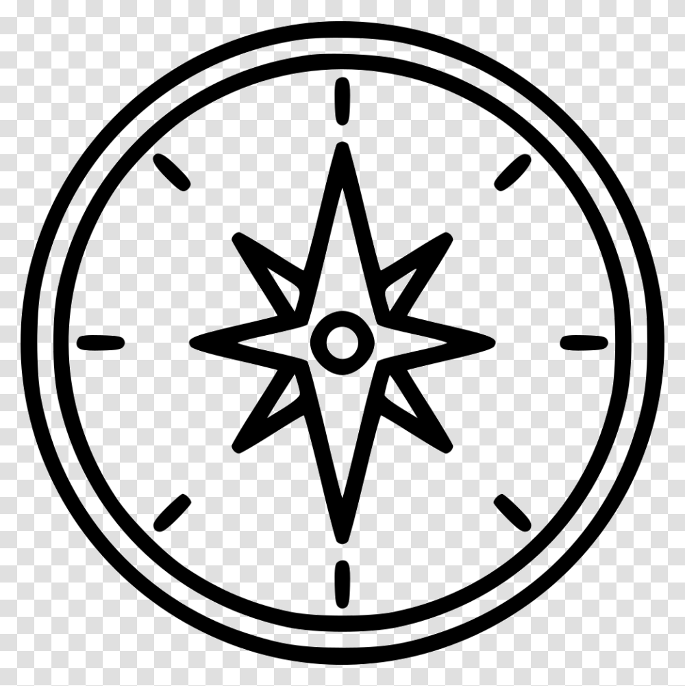 Compass Icon Free Download, Star Symbol, Compass Math Transparent Png