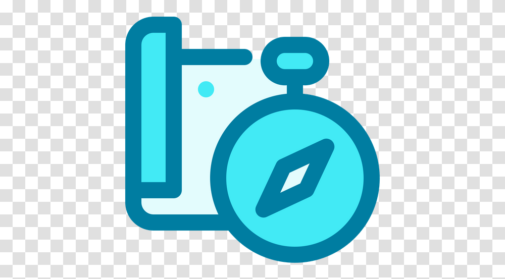 Compass Icon Of Colored Outline Style Vertical, Text, Symbol, Electronics, Security Transparent Png