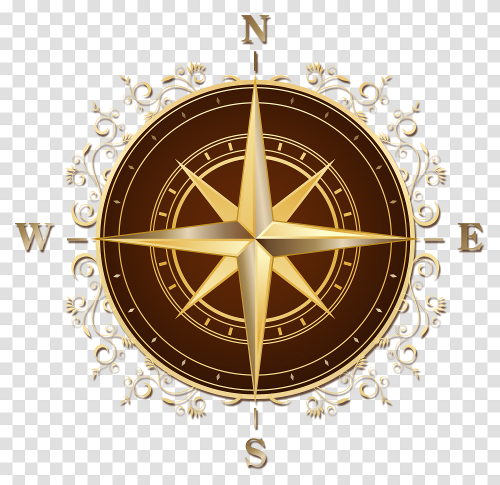 Compass Images Gold Compass, Chandelier, Lamp Transparent Png