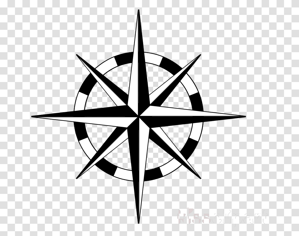 Compass Nautical Star Clipart Rose North Map Compass, Chandelier, Lamp Transparent Png