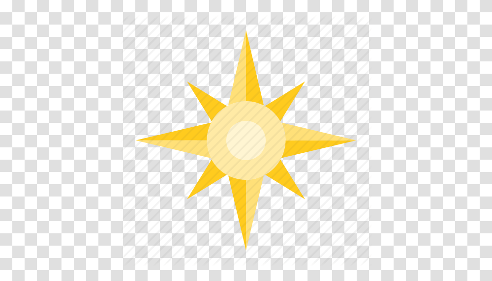 Compass North Star Sea Star Icon, Airplane, Aircraft, Vehicle, Transportation Transparent Png
