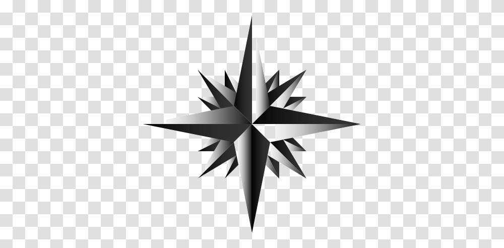 Compass Rose Black On White Compass Rose, Airplane, Aircraft, Vehicle, Transportation Transparent Png