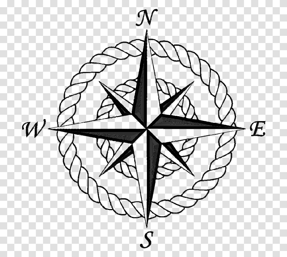 Compass Rose Clipart Compass Rose With Rope, Compass Math Transparent Png