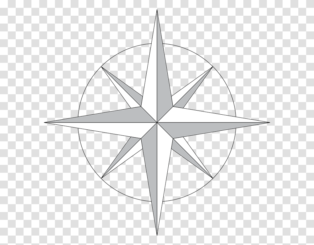 Compass Rose, Cross, Star Symbol, Airplane Transparent Png