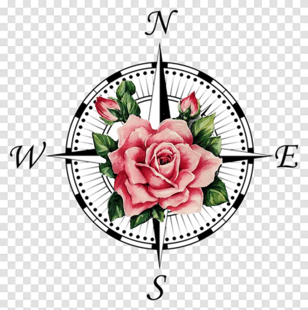 Compass Rose Tattoo Transprent Free Compass Symbol, Plant, Flower, Blossom, Flower Arrangement Transparent Png