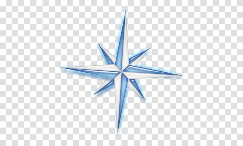 Compass Star Pc By Scaps7 On Clipart Library Pusula Yldz, Star Symbol, Airplane, Aircraft Transparent Png