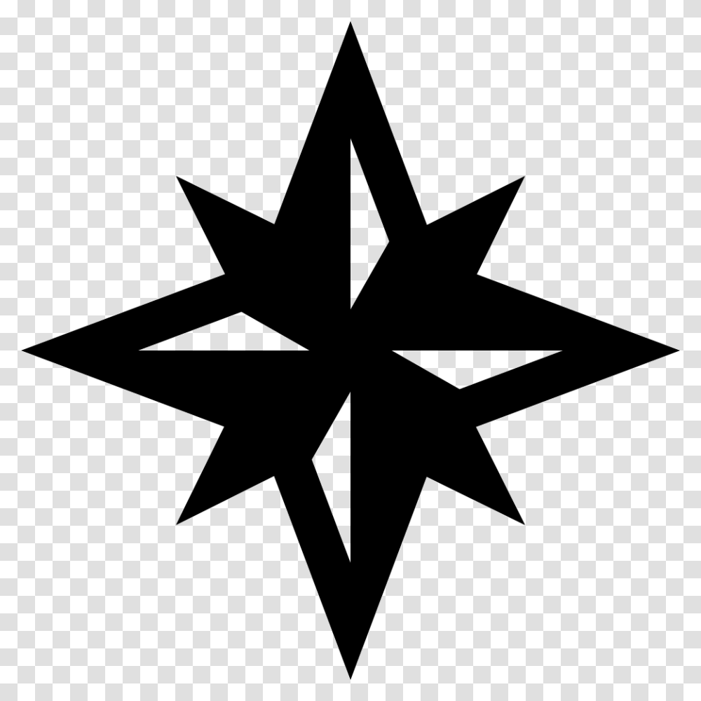 Compass Winds Star Symbol Background Compass Star Icon, Cross, Brick Transparent Png