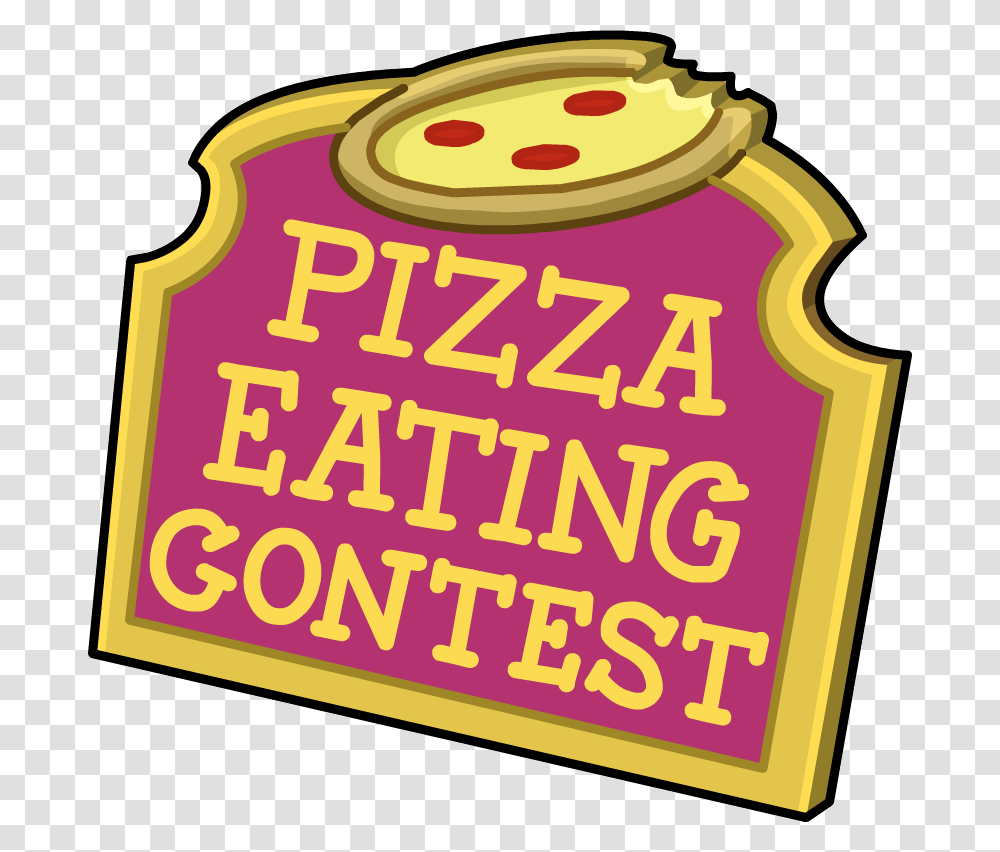 Competition Clipart Winner Logo Pizza Eating Contest Sign, Label, Food Transparent Png
