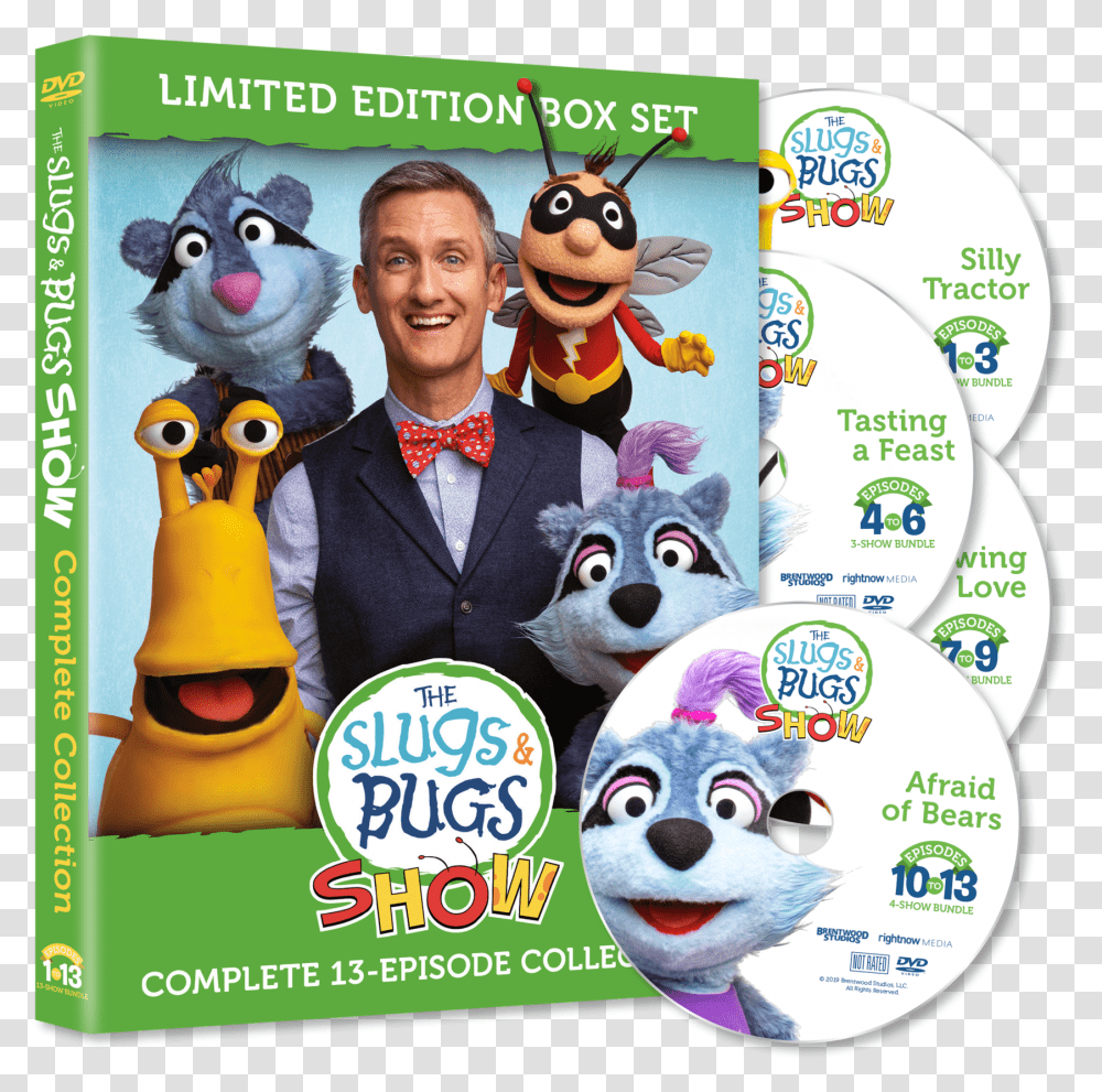 Complete 13 Episode Collection Of The Slugs Amp Bugs Slugs And Bugs Tv Show, Advertisement, Label, Poster Transparent Png