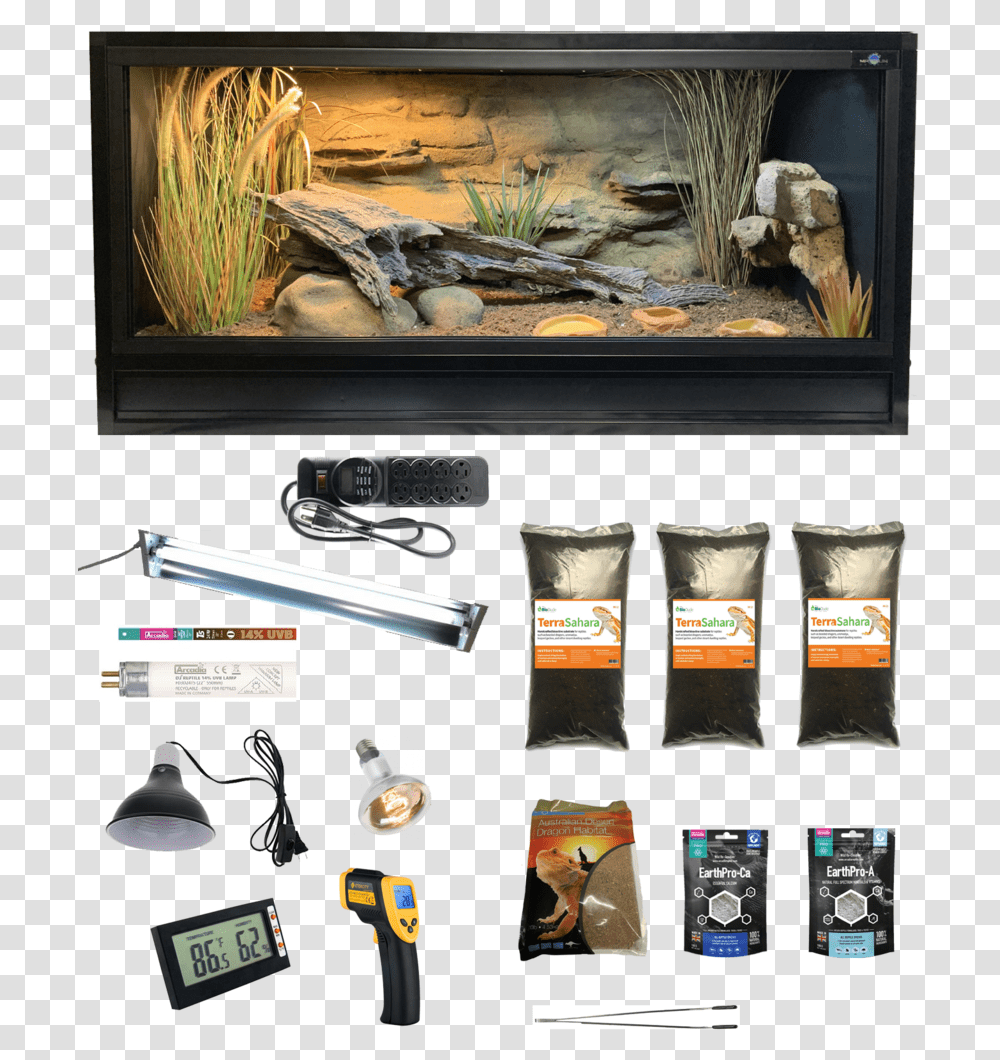 Complete Bearded Dragon Kits Bioactive Enclosures For Bearded Dragons, Screen, Electronics, Monitor, Display Transparent Png