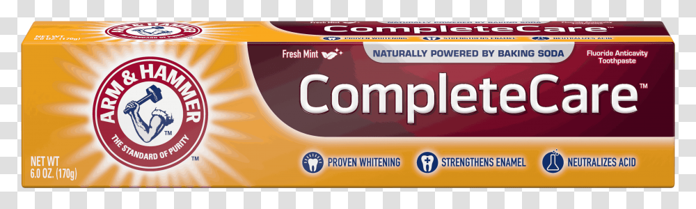 Complete Care Toothpaste Arm And Hammer, Label, Logo Transparent Png