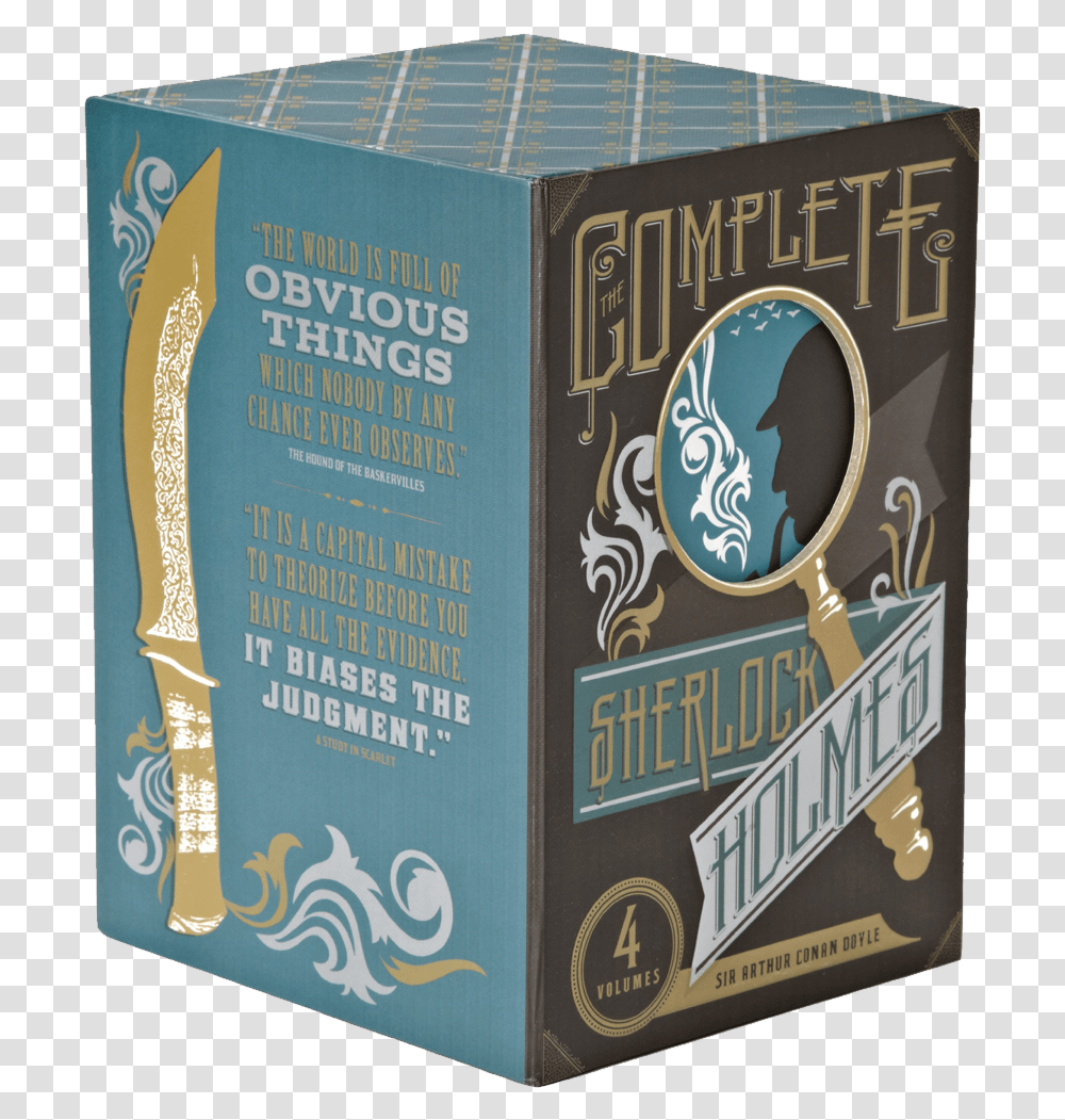Complete Sherlock Holmes Box Set, Carton, Cardboard, Plant, Bottle Transparent Png