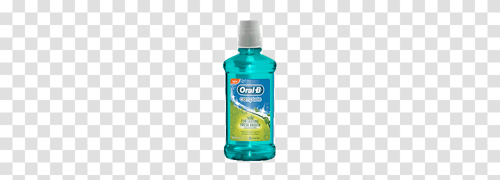 Complete Toothpaste And Mouthwash For Oral Hygiene Oral B, Cosmetics, Bottle, Shaker, Liquor Transparent Png