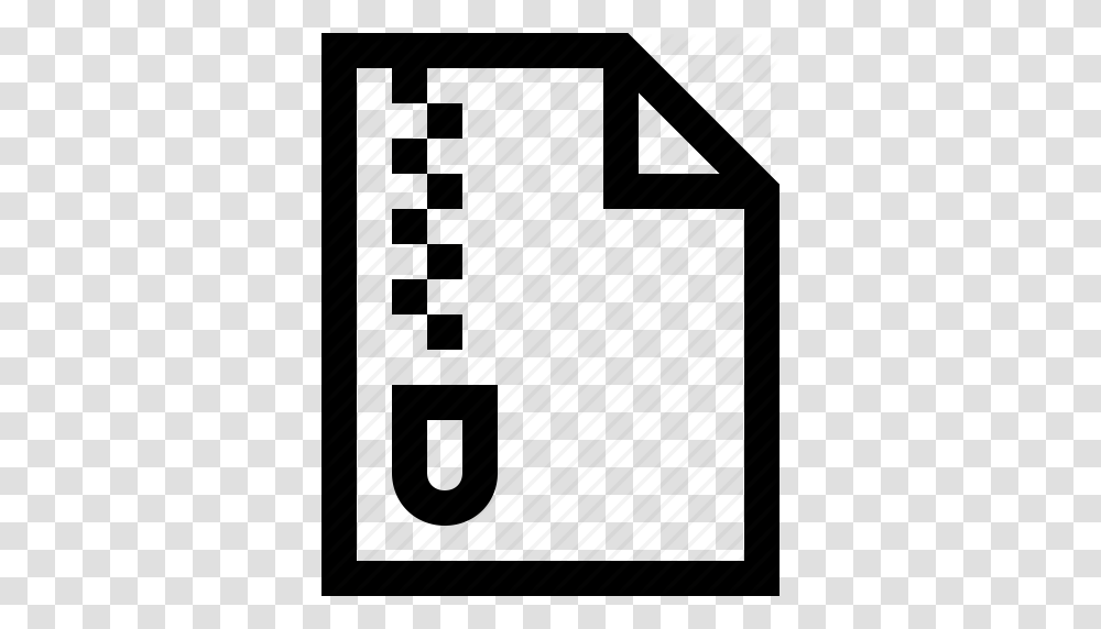 Compressed Document File Small Space Zipper Icon, Alphabet, Number Transparent Png