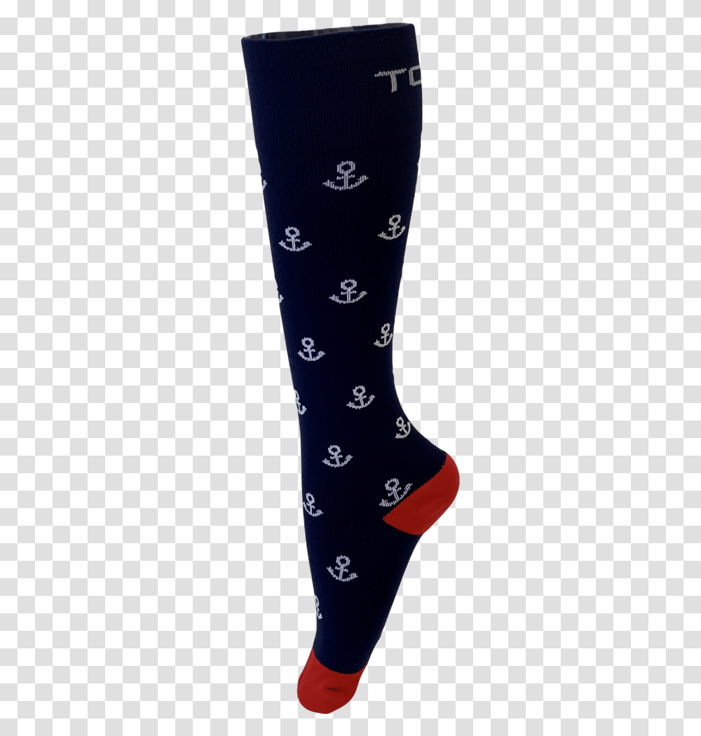 Compression Socks Mens Blue Anchor Tights, Apparel, Stocking, Christmas Stocking Transparent Png