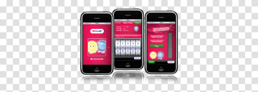 Compsoft Develops Npower App For Iphone And Android Npower App, Mobile Phone, Electronics, Cell Phone Transparent Png