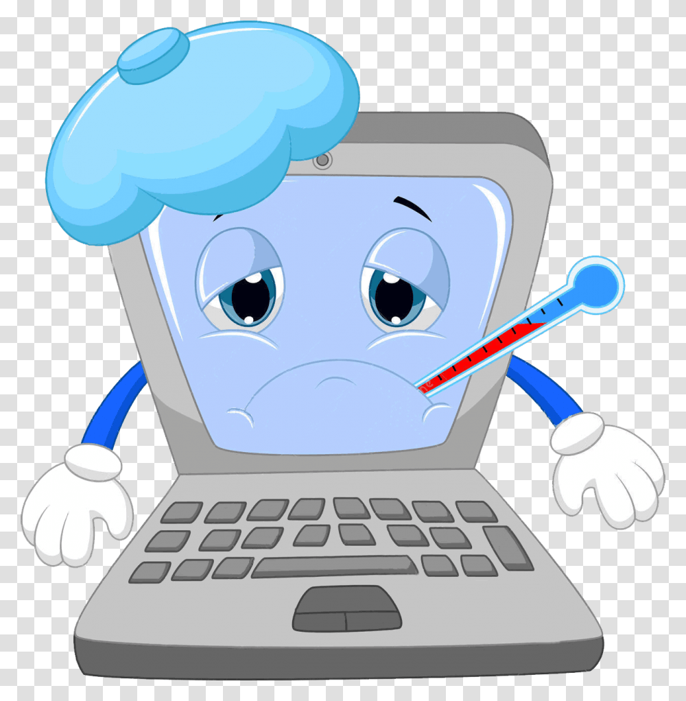 Computadora Enferma Cartoon Computer Virus, Pc, Electronics, Computer Keyboard, Computer Hardware Transparent Png
