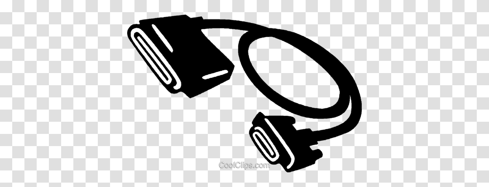 Computer Cables Royalty Free Vector Clip Art Illustration, Adapter, Plug, Cowbell Transparent Png