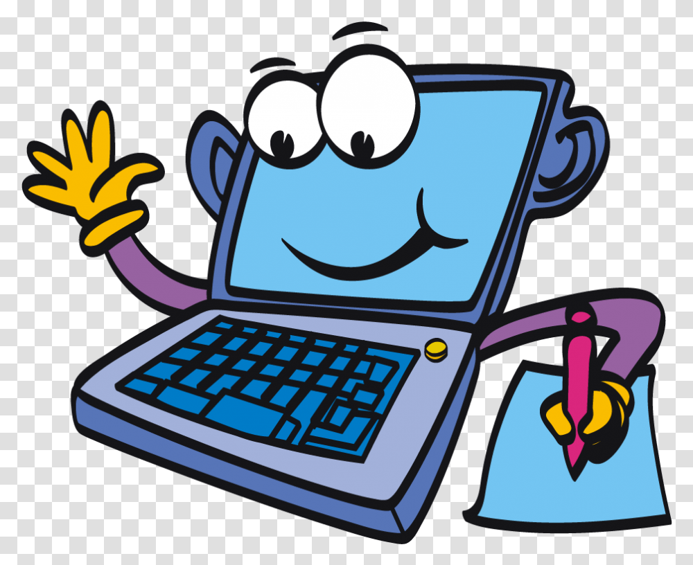 Computer Cartoon Laptopputer Clipart, Pc, Electronics, Hardware, Label Transparent Png