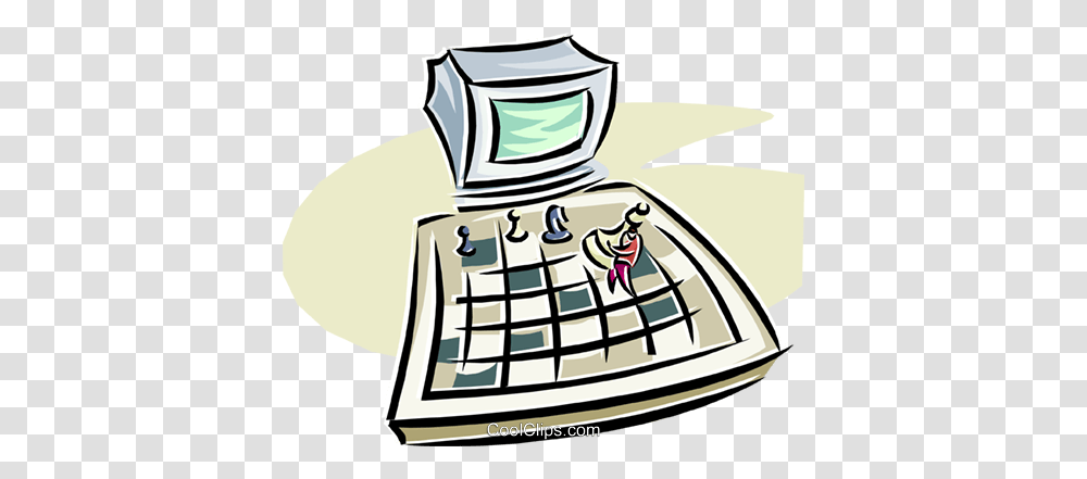 Computer Chess Royalty Free Vector Clip Art Illustration, Astronaut Transparent Png