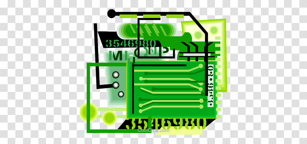 Computer Circuit Board Symbolism Royalty Free Vector Clip Art, Electronics, Hardware, Electronic Chip Transparent Png