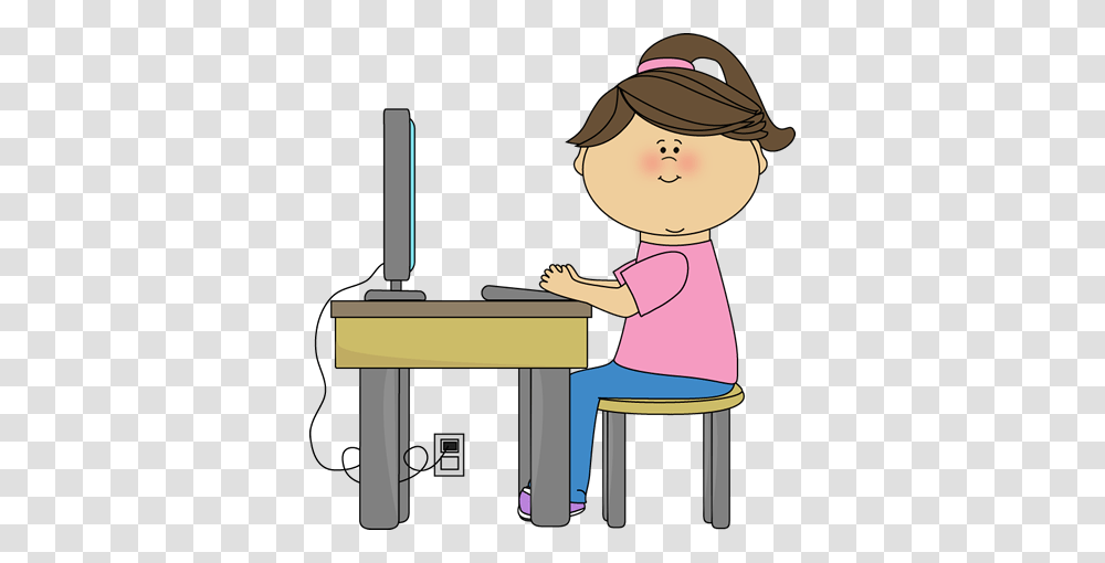 Computer Clipart, Standing, Person, Human, Sitting Transparent Png