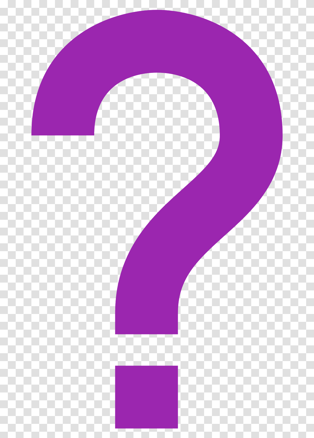 Computer Confusion Clipart Purple Question Mark Clipart, Number Transparent Png