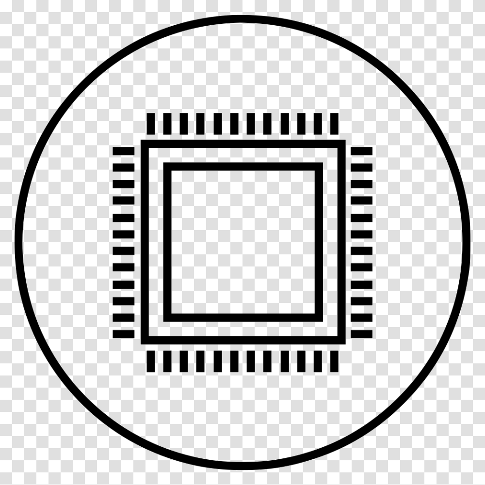 Computer Cpu Microchip Processor Icon Free Download, Label, Word, Rug Transparent Png