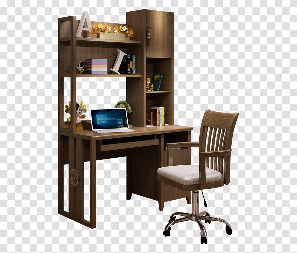 Computer Desk Computer Desk, Furniture, Chair, Table, Electronics Transparent Png