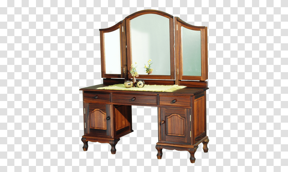 Computer Desk, Furniture, Cabinet, Mirror, Dresser Transparent Png