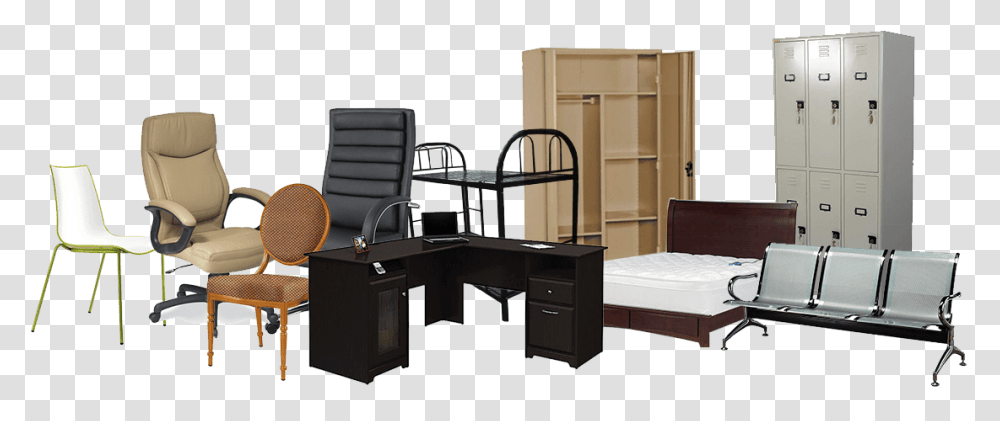 Computer Desk, Furniture, Table, Chair, Indoors Transparent Png